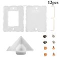 thumbnail image 2 of 12 Pcs Kit de Moules pour Cadre Photo en Silicone, Moule en Résine pour Cadre DIY, Moule en Époxy pour Cadre, 2 of 9