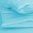 thumbnail image 3 of Clara Clark Pillow Cases Premier 1800 Microfiber Collection Pillow Case Set Of 2 Pieces, Standard Size, Beach Blue, 3 of 7