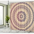 thumbnail image 4 of Ambesonne Mandala Shower Curtain, Circle Universe Cosmos Art, 69"Wx70"L, Camel Magenta, 4 of 4