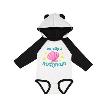 

Inktastic Secretly a Mermaid Gift Baby Boy or Baby Girl Long Sleeve Bodysuit