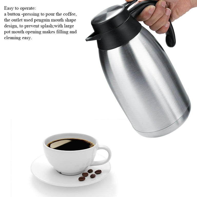 101Oz Airpot Thermal Coffee Carafe - Insulated Stainless Steel Coffee  Carafes for Keeping Hot - Thermal Beverage Dispenser - Thermos Coffee  Carafe as for Sale in Cuyahoga Falls, OH - OfferUp