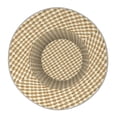 thumbnail image 6 of Fisherman Hat 22.8×5.9in Skin-Friendly Lightweight Breathable Folding Reflective Double Face For Daily Travel Business Camping Tan Houndstooth Vintage Texture Hand-Drawn Sketch_1, 6 of 8