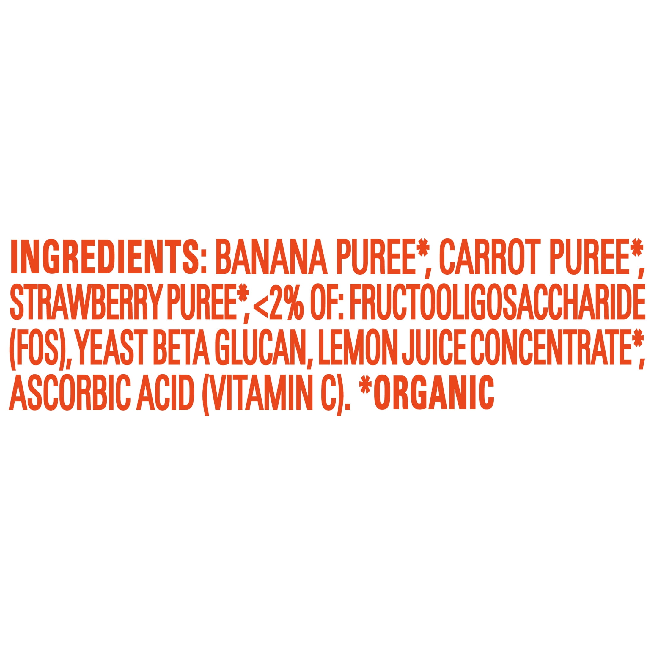 (12 pack) Happy Tot, Stage 4 Organic Baby Food, Banana Carrots & Strawberry, 4 oz. Pouch