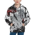 thumbnail image 2 of Jujutsu Kaisen Ryomen Sukuna Kids' Hoodie 3d Print Sweatshirt Soft Pullover Hooded With Big Pockets For Boys Or Girls Small, 2 of 7