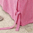 thumbnail image 6 of Lace Up Checkered Bed Skirt Dustproof Bedspread Single Piece Woven Box Cover Apron Bedding Protector for Bedroom Decor, 6 of 6