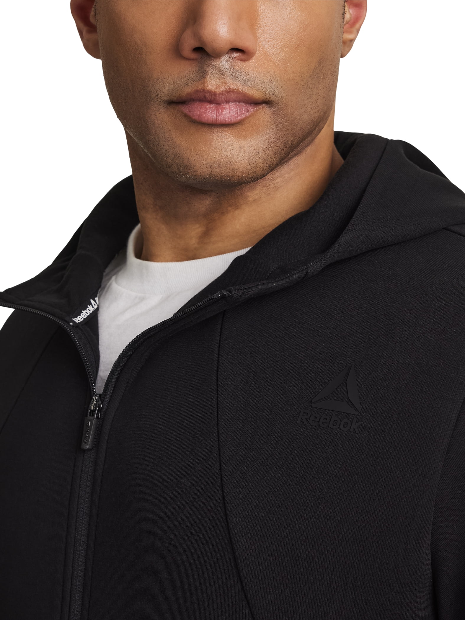 Reebok Men's and Big Men's Momentum Fleece Full Zip Hoodie, Sizes XS-5XL