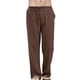 thumbnail image 1 of Lucakuins Pantalones con Cordón para Mujer, Cintura Elástica de Verano Pantalones Sueltos de Color Sólido con Bolsillos Lucakuins moda, 1 of 9
