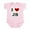 Petal Pink, variant on CafePress - I Love JB Infant Bodysuit - Baby Light Bodysuit, Size Newborn - 24 Months