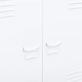 thumbnail image 5 of vidaXL Coffre de Rangement Industriel Acier Blanc, 5 of 5