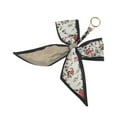 thumbnail image 5 of Unique Bargains 1 Pc Trendy Long Scarf Ribbon Floral Bow Handbag Charm Decorative Keychain Brown, 5 of 5