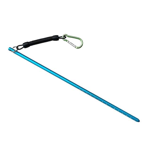 Portable Aluminum Scuba Diving Pointer Rod Stick Tank Banger with Snap Blue