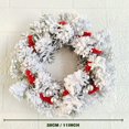 thumbnail image 4 of HLONK 28cm Christmas Candle Rings Artificial Berries Candle Rings Small Wreaths for Cabinets Wedding Centerpiece Tabletop Home, 4 of 10