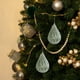 thumbnail image 5 of Bolas navideñas verdes flocadas | Juego de adornos navideños de espuma de 8 cm | Paquete de 6 adornos navideños para el hogar y fiestas, 5 of 5