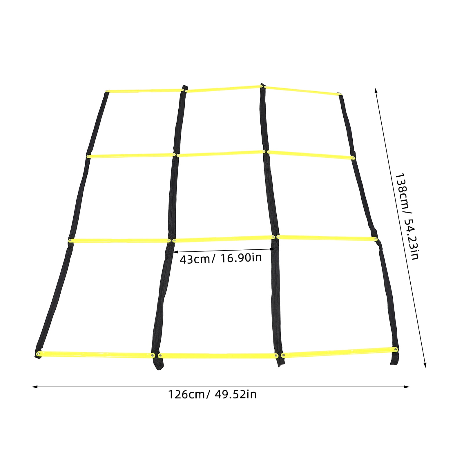 ELAYARD Foldable Yellow Agility Ladder for Football Soccer Training, Speed Ladder for Quick Footwork, Agility & Coordination Drills