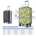 thumbnail image 4 of Hirioo Tangerine for Elasticity Suitcase Cover (No luggage Included) Durable Luggage Protector Fits 18-32 Inch Luggage-Small, 4 of 7