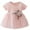 Pink, variant on XBASW Newborn Baby Girls Summer Mesh Princess Dresses Flower Kid Tutu Dress Wedding Party Gown for 4M - 3T