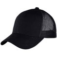 thumbnail image 2 of Casquette de Baseball en Forme de Queue de Poney Chapeau de Soleil de Camionneur Réglable en Maille à Haut Chignon, 2 of 5