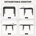thumbnail image 4 of Grand Patio Outdoor Expandable Dining Table for 4-6 Person, Aluminum Tabletop & Steel Legs, 29.75''H, 4 of 10