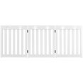 thumbnail image 4 of Costway 3 Paneles Verja Plegable de Madera para Mascotas con Bisagras Flexibles a 360° para Casa Escaleras Entrada Blanco 151,5 x 60 x 1,5 cm, 4 of 10