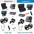 HEYSTOP 12in1 Accessories Bundle for Switch OLED Case, Protector