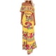 thumbnail image 2 of ICHUANYI Clearance Strapless Bandeau Elasticity For Women Summer Printing Tube Tops Casual Sexy Off Shoulder Holiday Dress Beach Dress(Yellow, XXL) ICHUANYI WER2023080817286, 2 of 5