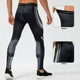 thumbnail image 3 of Men's Gym Training Pants for Running Basketball Fitness Stretch Base Layer Workout Trousers, 3 of 7