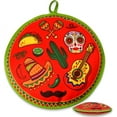 thumbnail image 3 of Bolsa calentadora de tortillas de tela de 12 pulgadas, aislante y apta para microondas, mantiene caliente el pan de pizza, tacos y harina de maíz hasta por una hora, 3 of 6