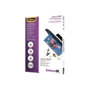 Fellowes Laminating Pouches SuperQuick Enhance 80 micron - 80 micron - 100-pack - glossy - transparent - A4 (8.25 in x 11.7 in) lamination pouches