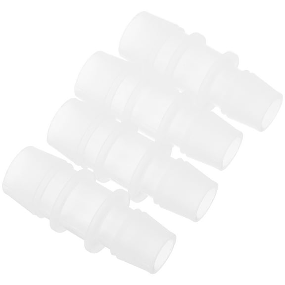 Tineasur Transparent Plastic Hose Connector for Aquarium and Garden Use  4Pcs