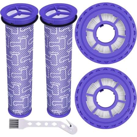 Filter Replacements for Dy*son DC41, DC65, DC66, UP13, UP20 Multi Floor, Ball and Animal Vacuum, 2 Post Filters & 2 Pre Filters, Replaces Part # 920769-01 & 920640-01