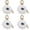 White 4PCS, variant on OJSFQUFP 4Pcs Mini Purse Keychain Halloween Pumpkin Keychain Wallet Purse Bag Charms Leather Coin Pouch Gifts for Women
