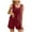 Red., variant on Summer Akafmk Summer Pajama Sets for Womens 2 Piece Lounge Sleepwear,Round Neck Sleeveless Pleated Blouses Tops and Wide-Leg Shorts Solid Color Women Sets Clothing Outfit