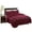 Burgundy, variant on 3-Piece Fully Quilted Embroidery Quilts Bedspreads Bed Coverlets Cover Set, Cal King Size, White, Black, Emma(Oversize, Turquoise)