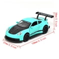 thumbnail image 2 of 1:32 Scale Porsche 911 GT3RS Alloy Die-Cast Metal Car Model with Sound, Lights, and Recoil Function - Kids' Toy Car Collection, Boy's Birthday Gift, 2 of 8