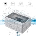 thumbnail image 4 of IP65 Outdoor Waterproof Electrical Box, 8 Modules, ABS Plastic Surface, Outdoor Electrical Waterproof Enclosure Box, Control Cabinet, Junction Box, 4 of 5