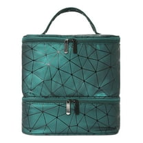 Fiocias Nail Polish Organizer Case Art Craft Organizer Multipurpose Portable Storage Box Green