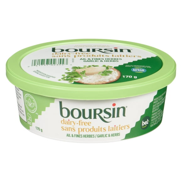 Boursin Dairy-Free Garlic & Herbs Plant-Based Spread, 170 g