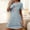 Blue, variant on Munlar Comfy Nightgowns for Womens Short Sleeve Sleep Dresses Short Crew Neck Black Valentines Day Sleepwear L