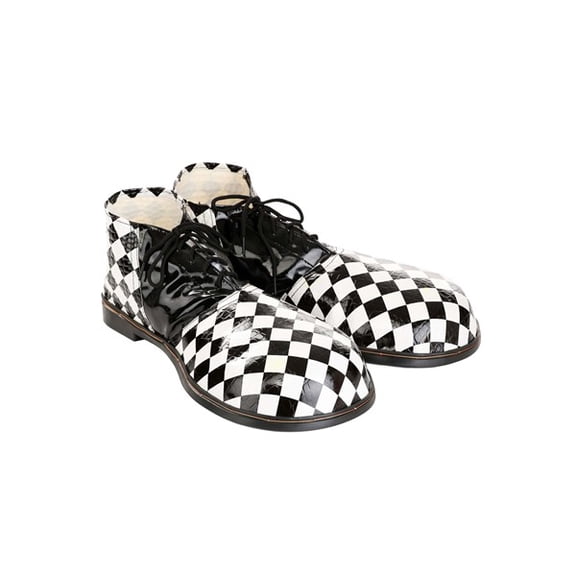 Adult Jumbo Checkered Clown Costume Shoes | Clown Accessories