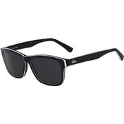Lacoste Polarized Men's Blue Soft Square Pique Temple Sunglasses - L683SP 414