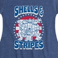 thumbnail image 3 of Teenage Mutant Ninja Turtles - Shells And Stripes - Toddler & Youth Girls Fit & Flare Dress, 3 of 4