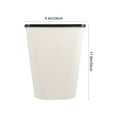thumbnail image 2 of WASHWEPE Bote De Basura De Plástico Resistente Para Cocina Estudio Y, 2 of 8