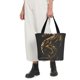 thumbnail image 5 of Balery Golden Dragon Tattoo Art Bolsa de Hombro con Diseño, Bolsa Grande y Duradera, Bolsa Versátil para Compras, 5 of 6