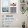thumbnail image 3 of Keystone New 10,000 BTU 450 Sq Ft Slider/Casement Window Air Conditioner, White, 3 of 15