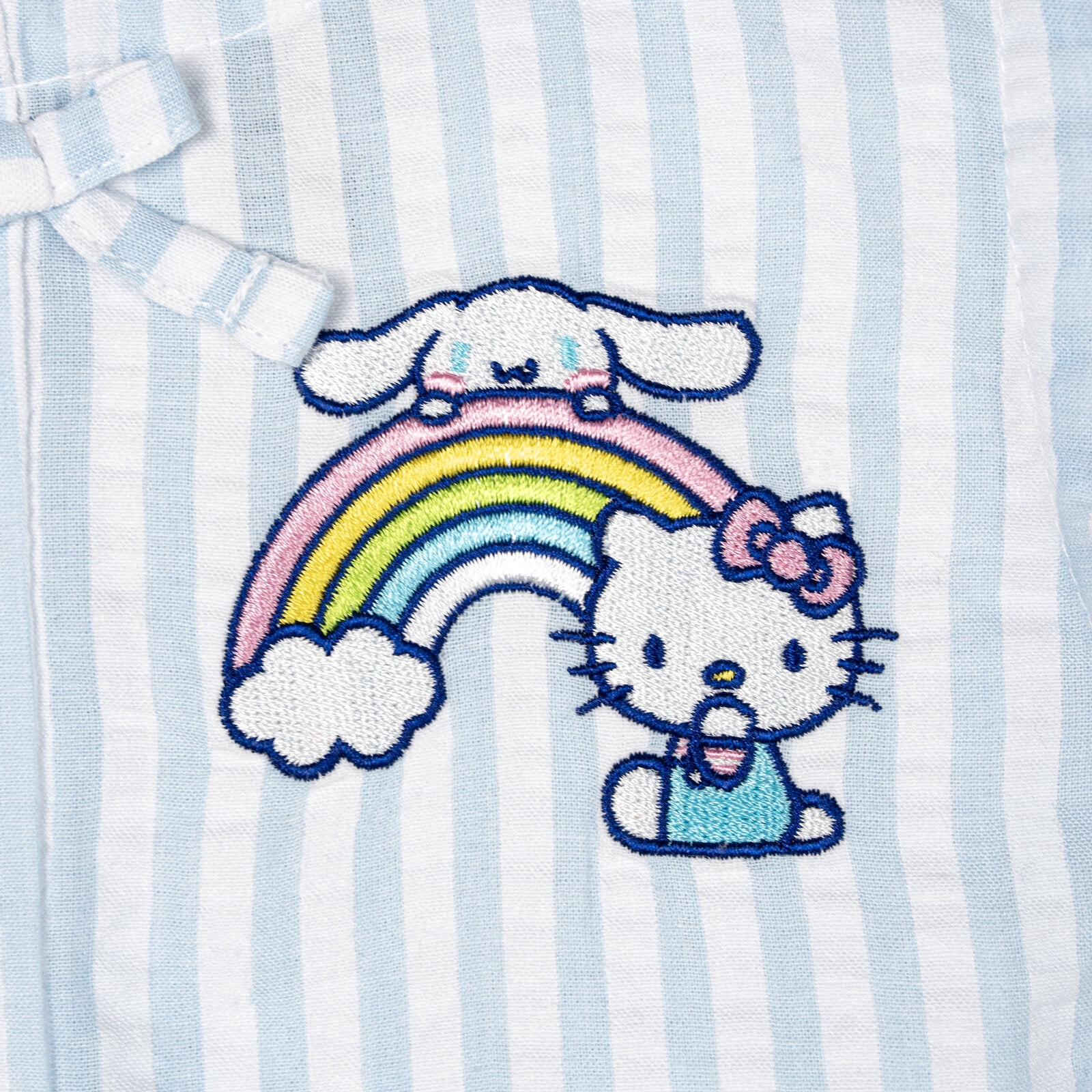Hello Kitty Cinnamoroll Hello Kitty Seersucker Peplum Tank Top and Shorts Outfit Set Toddler to Big Kid