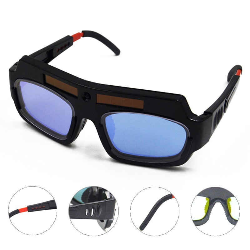 Solar Auto Darkening TIG Welding Mask Goggles Welder Glasses Arc IR ProtectorYLW 