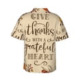 thumbnail image 3 of Fotbe Thanksgiving With A Grateful Heart Hawaiian Shirt For Men Unisex Summer Beach Casual Short Sleeve Cotton Linen Button Down Shirts-3x-Large, 3 of 9