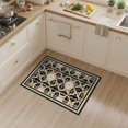 thumbnail image 2 of ODIKA Farmhouse Distressed Geometric Boho Cross Hatch Desk Dining Under Pet Friendly & Kids Safe for Bedroom, Bedside, Nursery, 2 of 7