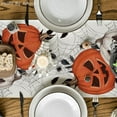thumbnail image 3 of Pumpkins Spider Web Halloween Table Runner, Seasonal Fall Kitchen Dining Table Decoration for Home Party Decor 13x48 Inch, 3 of 6