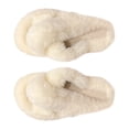 thumbnail image 2 of Zapatillas de casa para mujer, zapatillas peludas para mujer, zapatillas de casa peludas abiertas, zapatillas de invierno para mujer, construcción resistente, 2 of 9